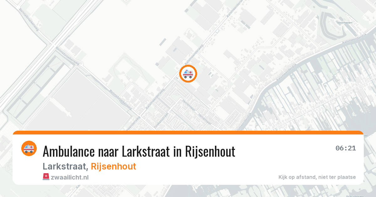 Ambulance naar Larkstraat in Rijsenhout — 2 jul 2026
