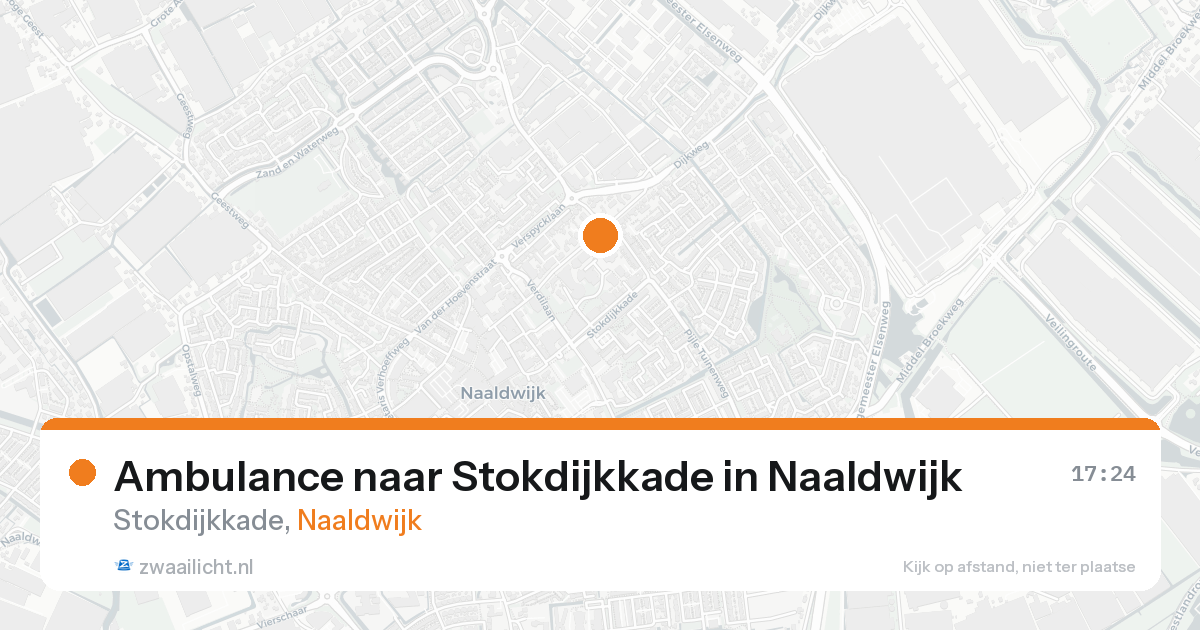 Ambulance naar Stokdijkkade in Naaldwijk — 20 aug 2026