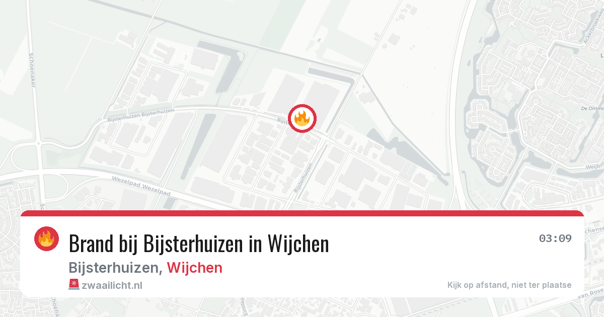 Brand bij Bijsterhuizen in Wijchen — 4 mrt 2026