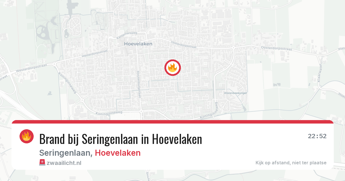 Brand bij Seringenlaan in Hoevelaken — 16 mei 2026