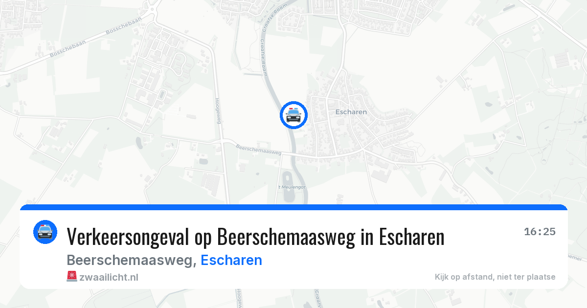 Verkeersongeval op Beerschemaasweg in Escharen — 12 apr 2026