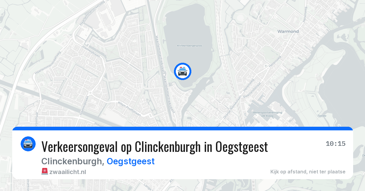 Verkeersongeval op Clinckenburgh in Oegstgeest — 18 mei 2026