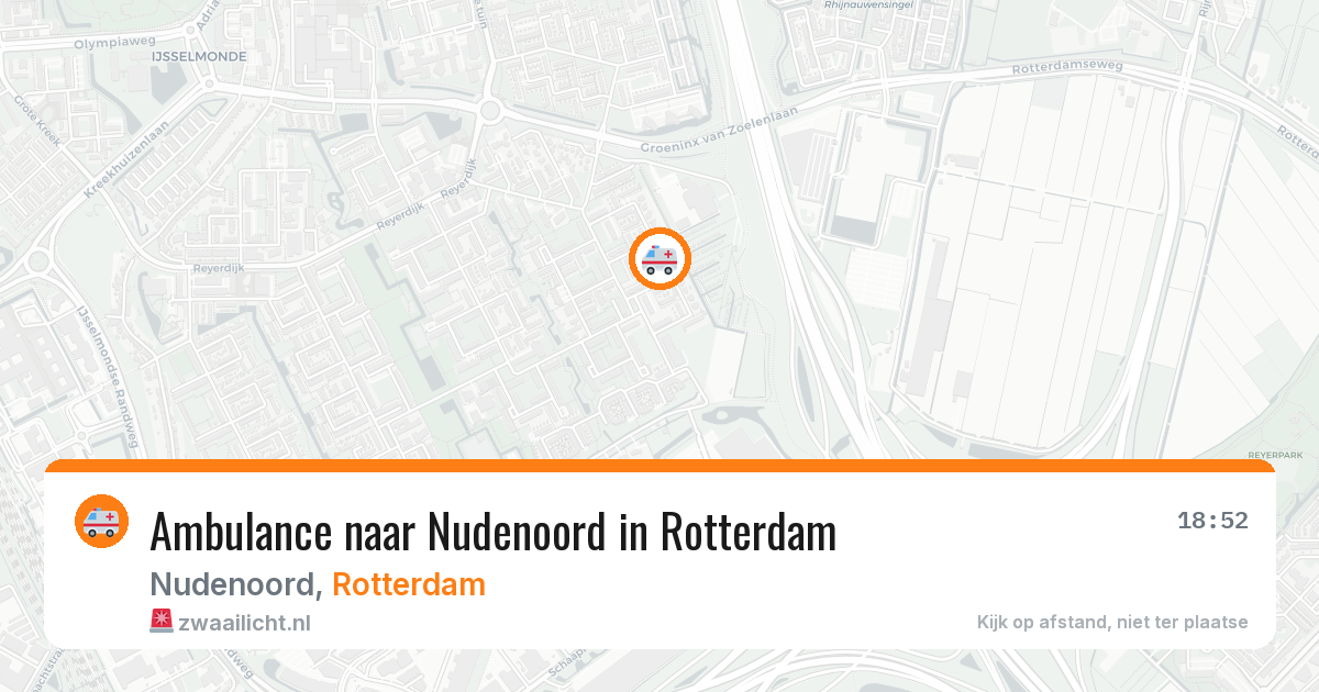 Ambulance naar Nudenoord in Rotterdam — 3 mrt 2026