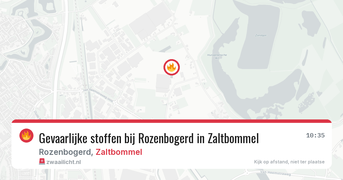 Gevaarlijke stoffen bij Rozenbogerd in Zaltbommel — 19 mei 2026