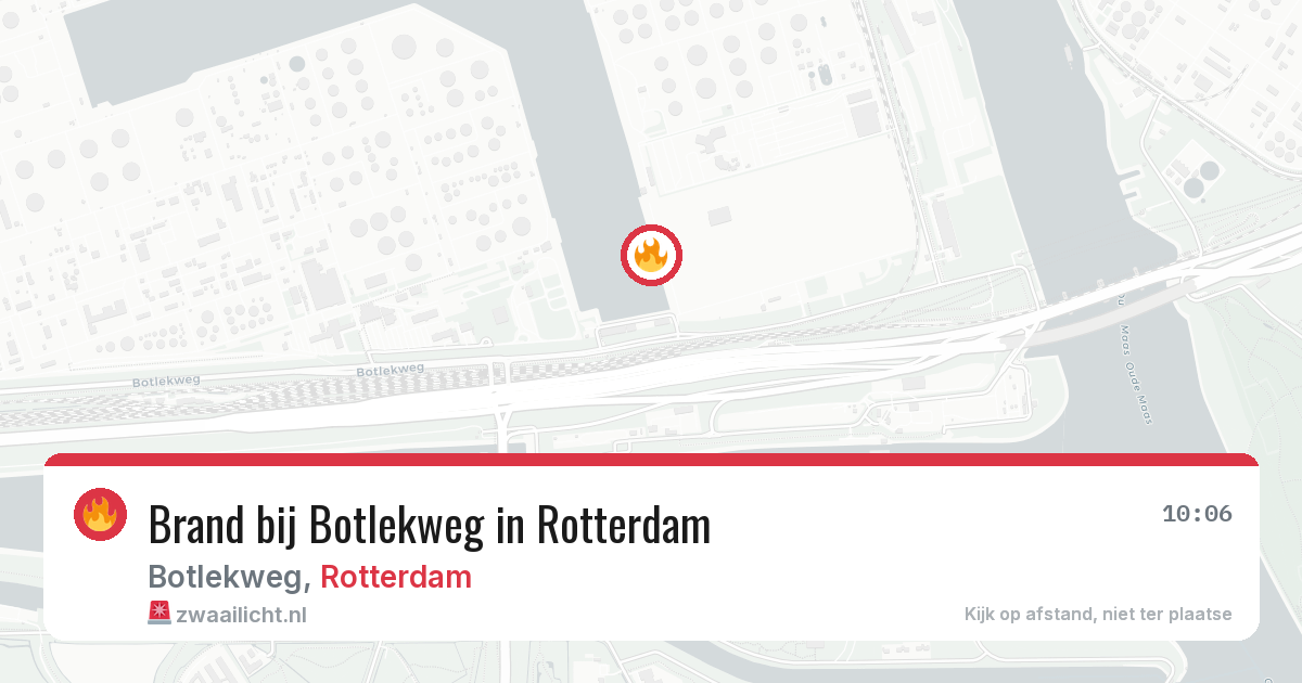 Brand bij Botlekweg in Rotterdam — 3 apr 2026