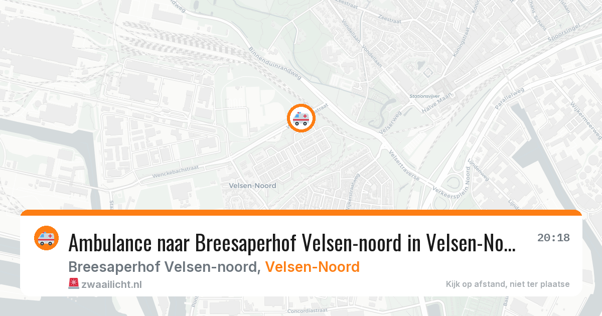 Ambulance naar Breesaperhof Velsen-noord in Velsen-Noord — 18 jul 2026