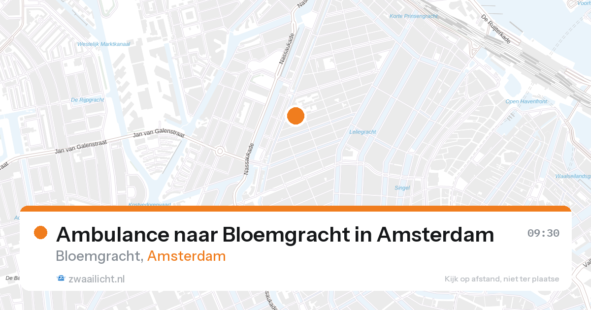 Ambulance naar Bloemgracht in Amsterdam — 28 aug 2026