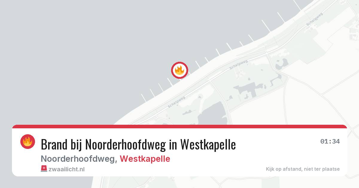 Brand bij Noorderhoofdweg in Westkapelle — 10 aug 2026