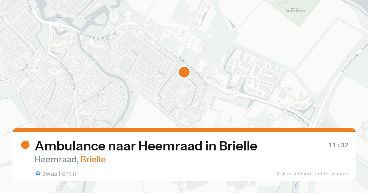 Ambulance naar Heemraad in Brielle — 16 aug 2026