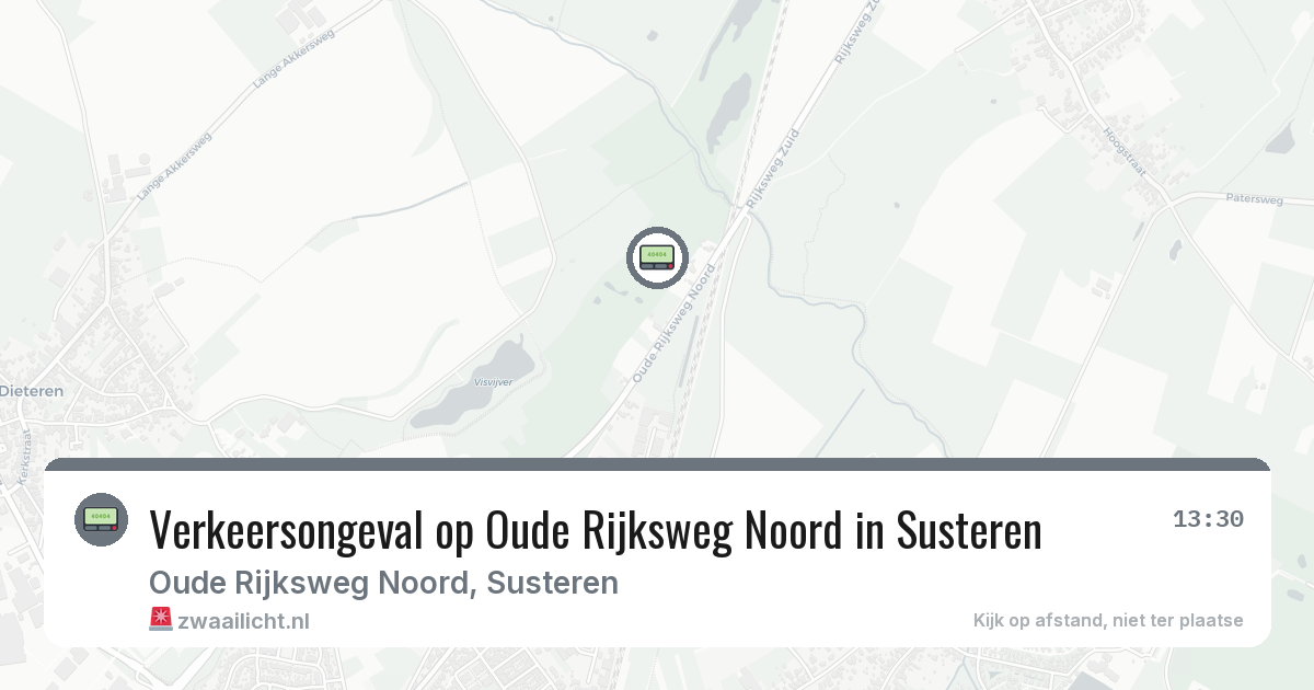 Verkeersongeval op Oude Rijksweg Noord in Susteren — 27 feb 2026