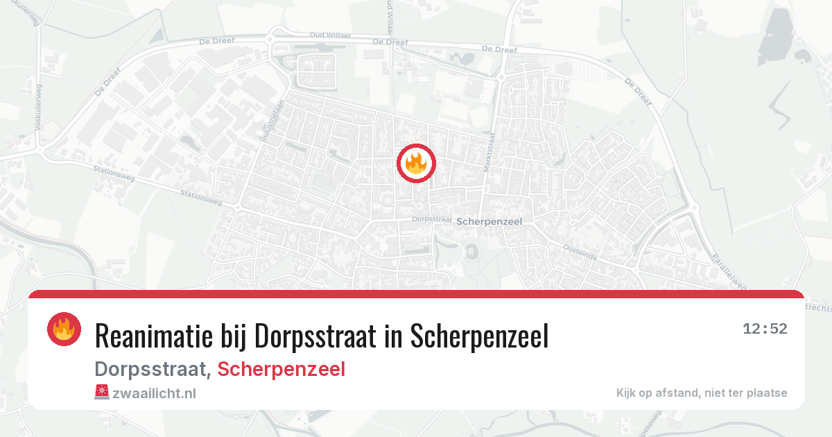 Reanimatie bij Dorpsstraat in Scherpenzeel — 7 jun 2026