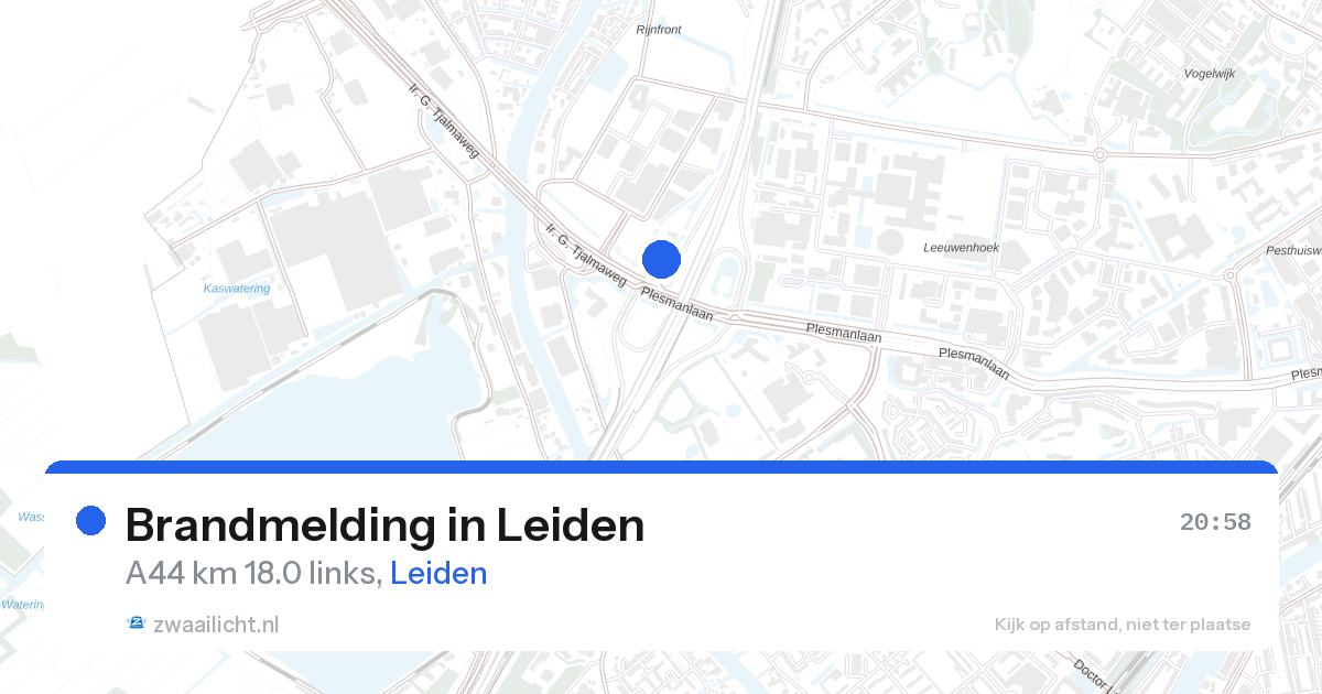 Brandmelding in Leiden — 27 aug 2026