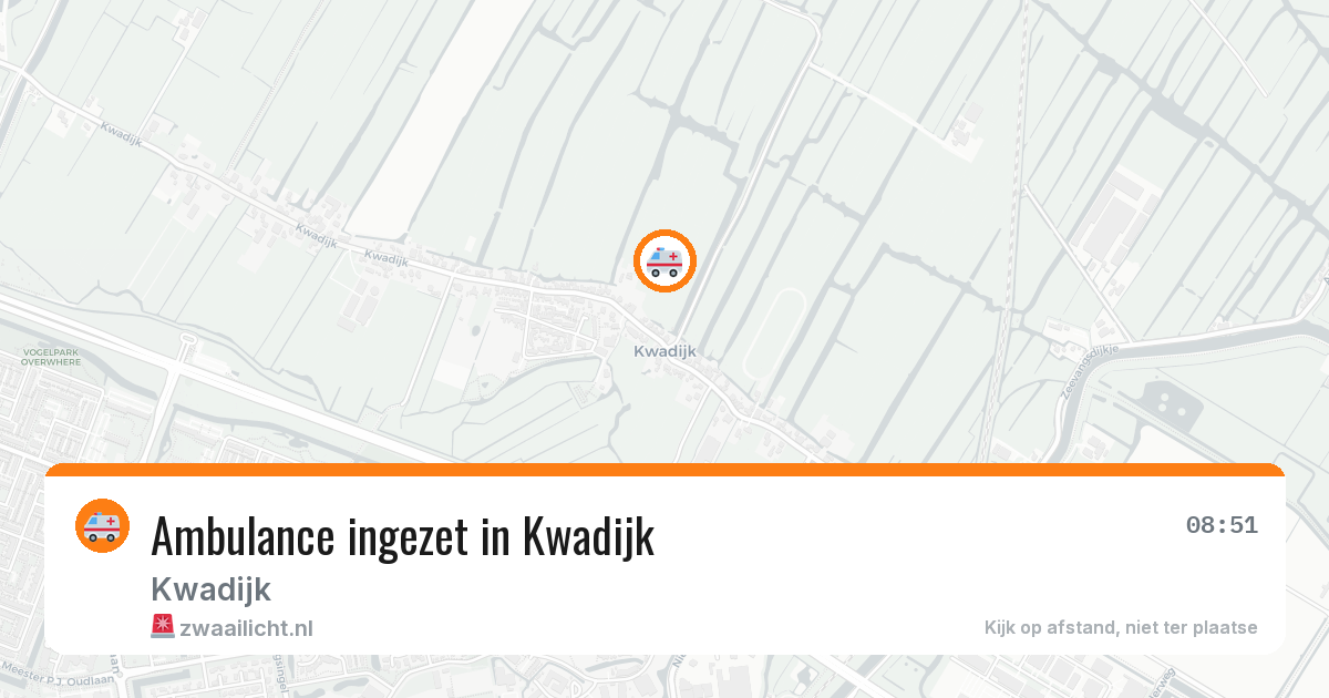 Ambulance ingezet in Kwadijk — 30 mrt 2026