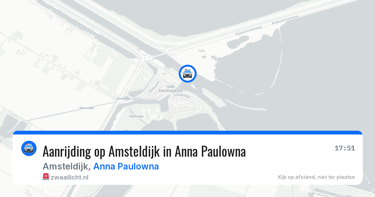 Aanrijding op Amsteldijk in Anna Paulowna — 10 jun 2026