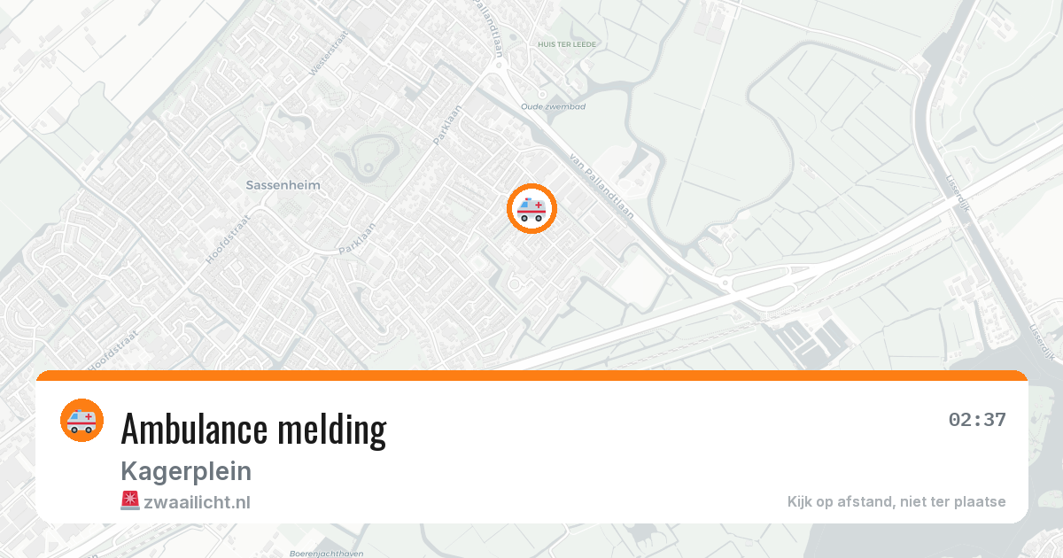 Ambulance melding — 8 jul 2026