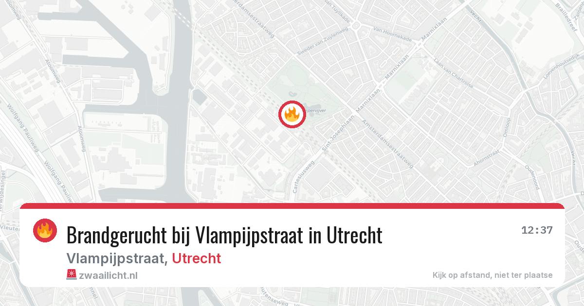 Brandgerucht bij Vlampijpstraat in Utrecht — 5 mei 2026