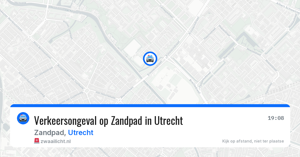 Verkeersongeval op Zandpad in Utrecht — 18 mei 2026