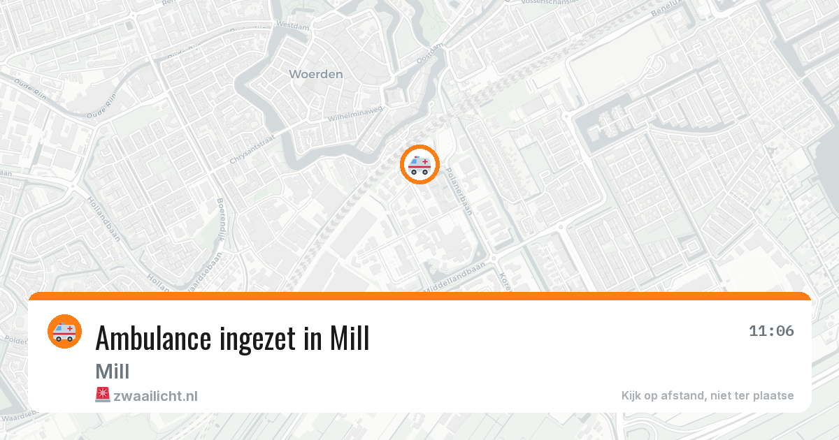 Ambulance ingezet in Mill — 29 jan 2026
