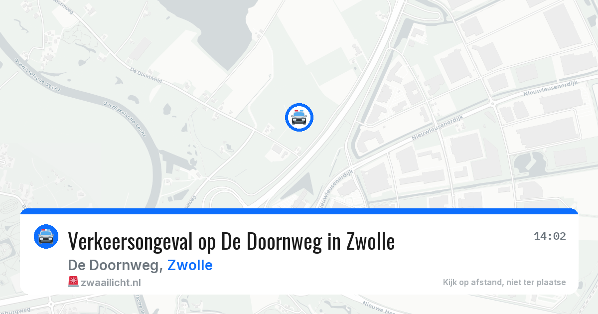 Verkeersongeval op De Doornweg in Zwolle — 12 apr 2026