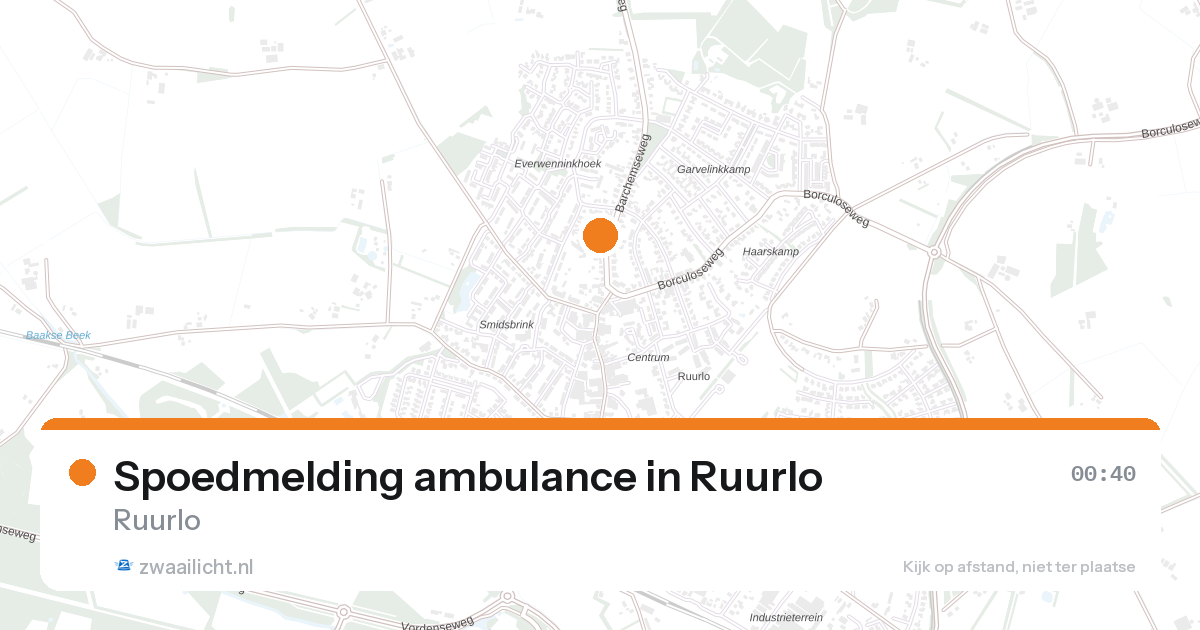 Spoedmelding ambulance in Ruurlo — 31 jan 2026