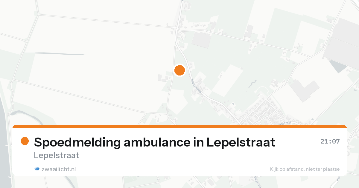 Spoedmelding ambulance in Lepelstraat — 19 aug 2026