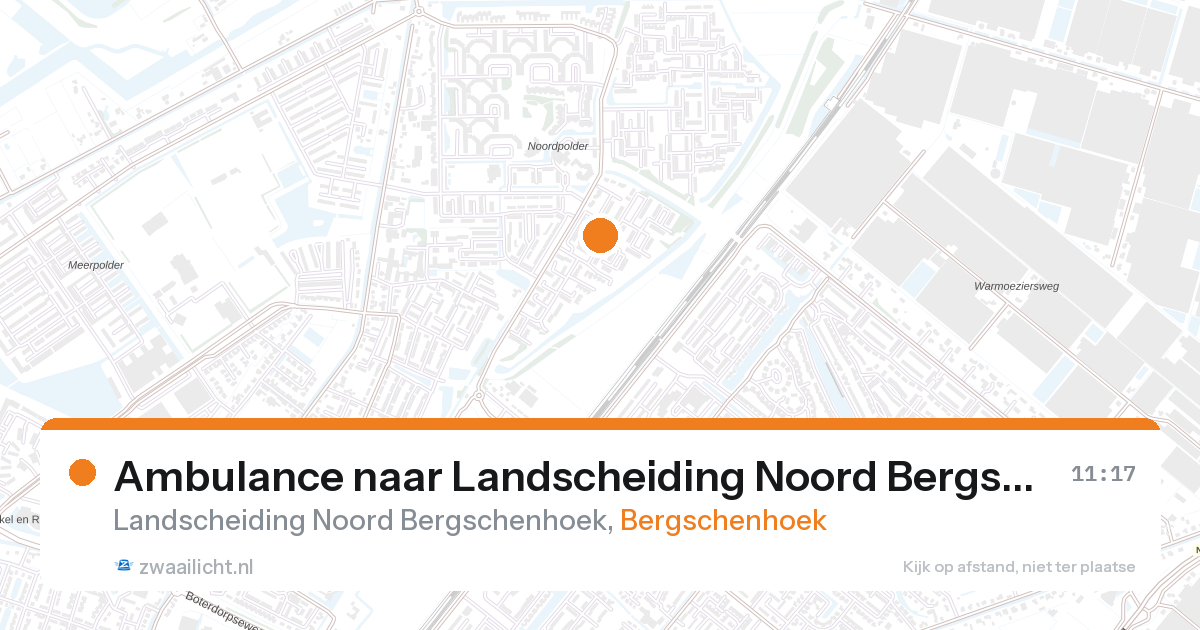 Ambulance naar Landscheiding Noord Bergschenhoek in Bergschenhoek — 22 jun 2026