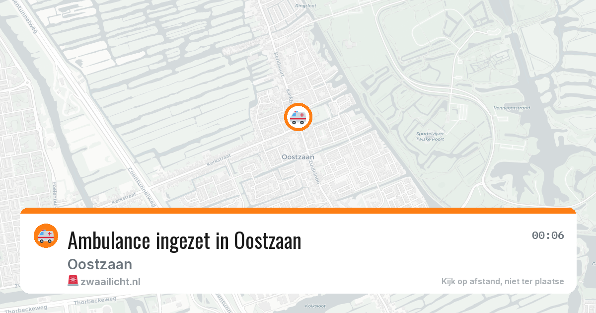 Ambulance ingezet in Oostzaan — 31 jul 2026