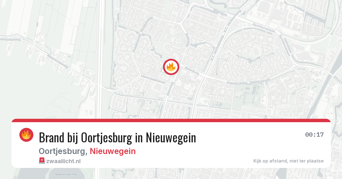 Brand bij Oortjesburg in Nieuwegein — 9 jul 2026