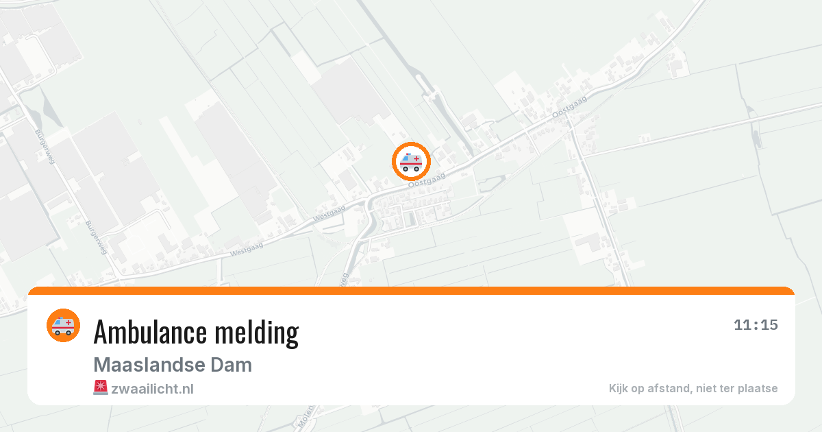 Ambulance melding — 2 aug 2026