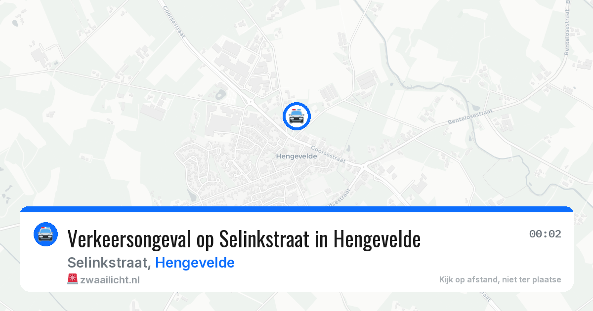 Verkeersongeval op Selinkstraat in Hengevelde — 12 jun 2026