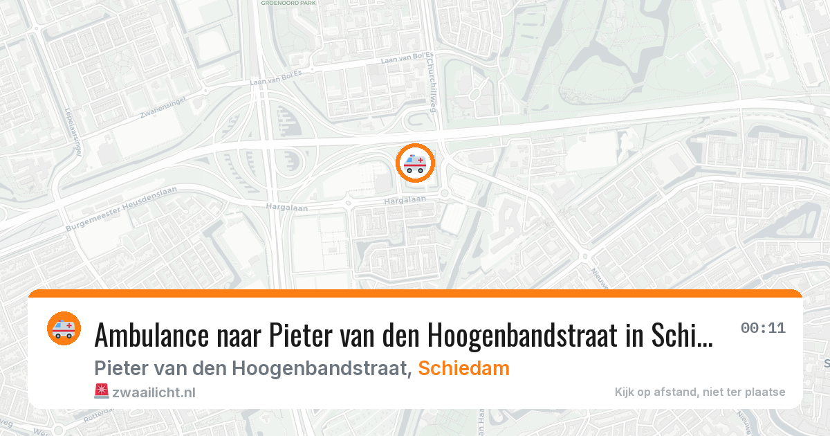 Ambulance naar Pieter van den Hoogenbandstraat in Schiedam — 26 mei 2026