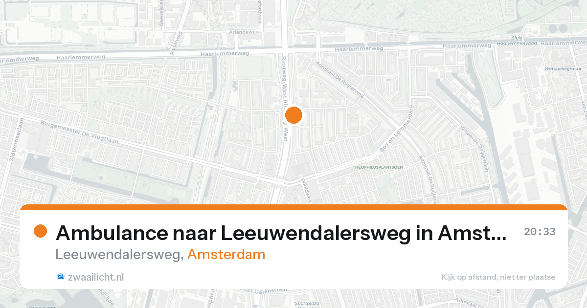 Ambulance naar Leeuwendalersweg in Amsterdam — 26 mei 2026