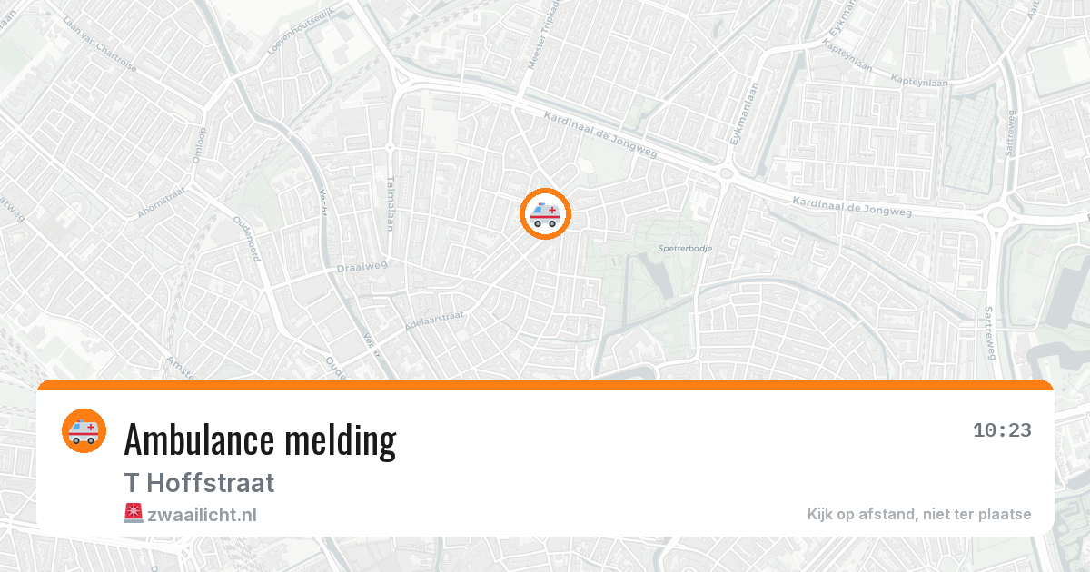 Ambulance melding — 25 apr 2026