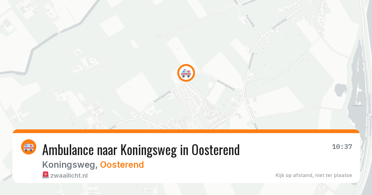 Ambulance naar Koningsweg in Oosterend — 16 mei 2026