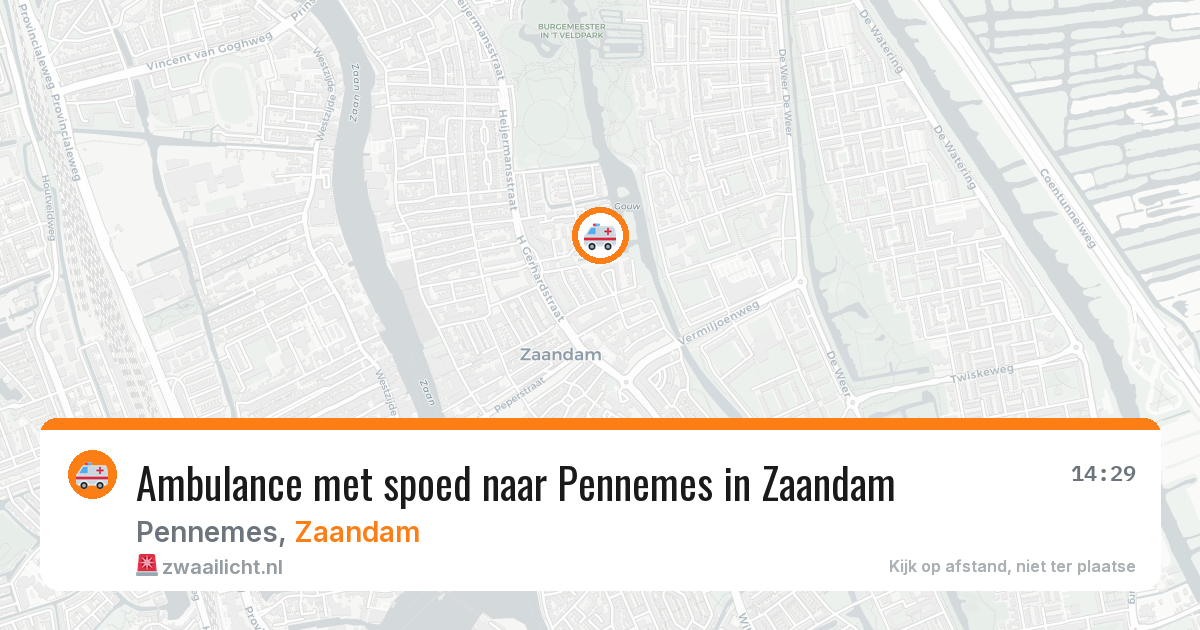 Ambulance met spoed naar Pennemes in Zaandam — 6 apr 2026