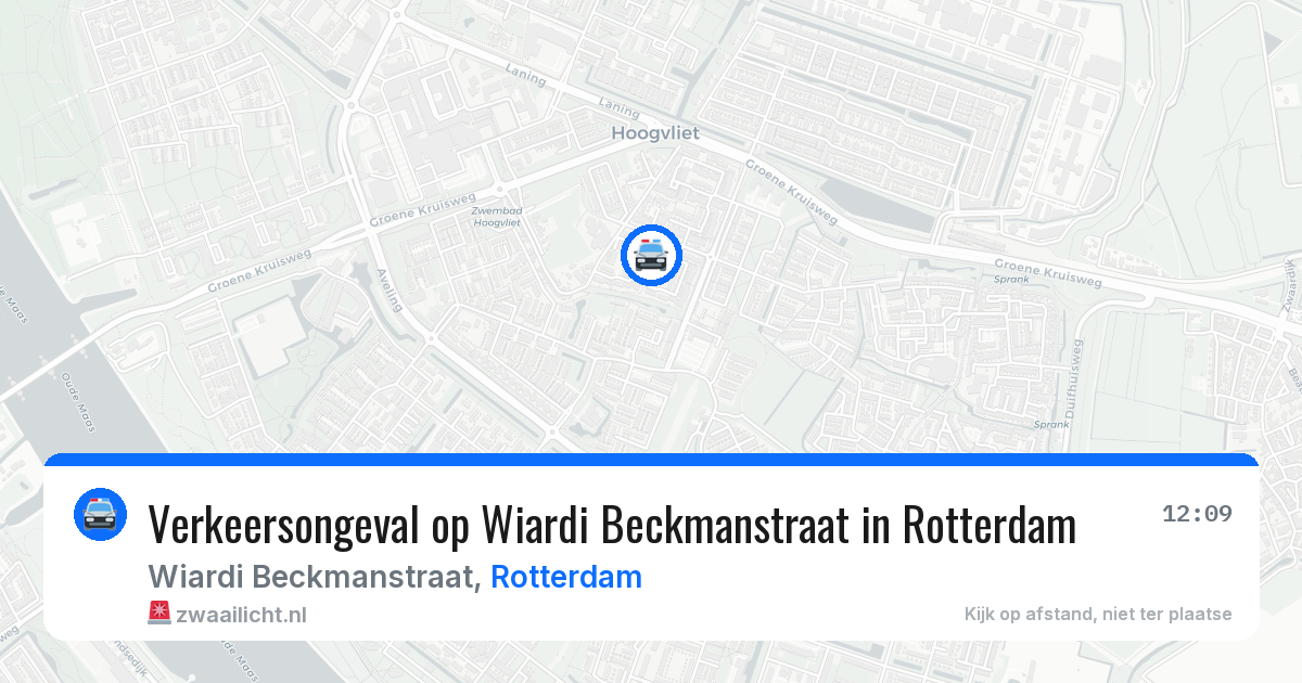 Verkeersongeval op Wiardi Beckmanstraat in Rotterdam — 1 jun 2026