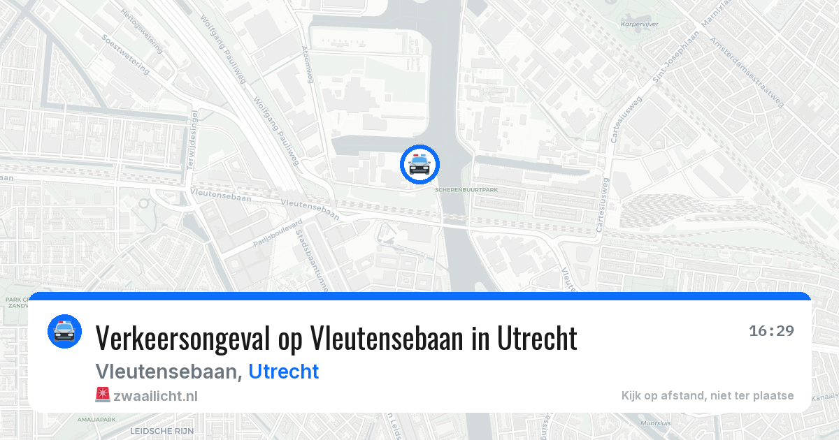 Verkeersongeval op Vleutensebaan in Utrecht — 3 apr 2026