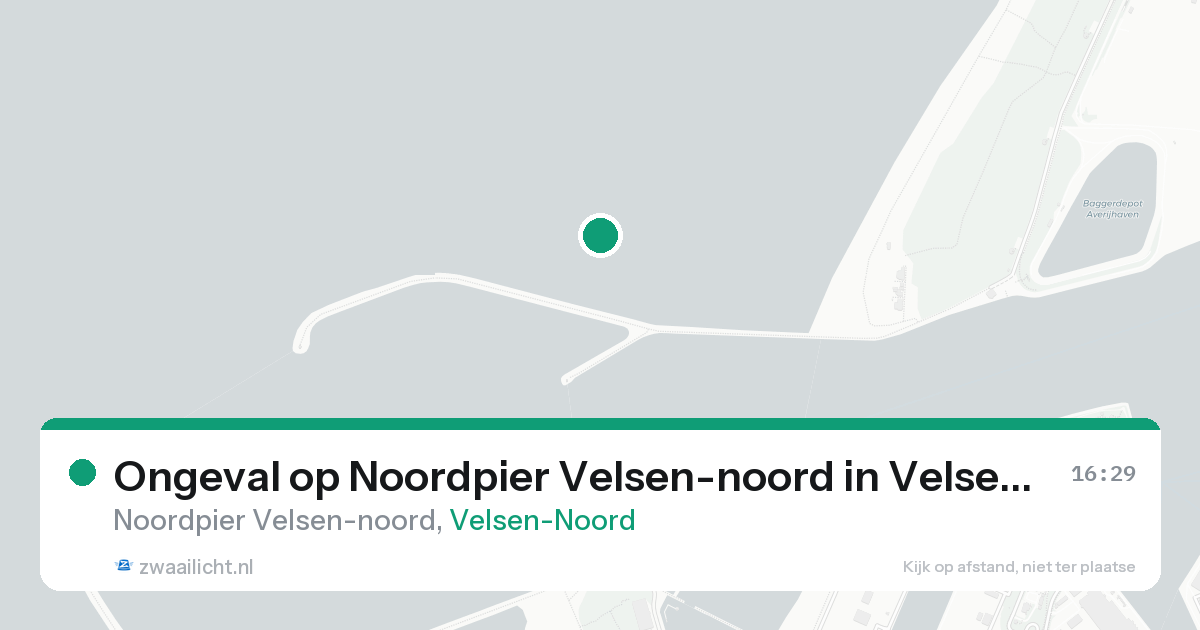 Ongeval op Noordpier Velsen-noord in Velsen-Noord — 23 aug 2026