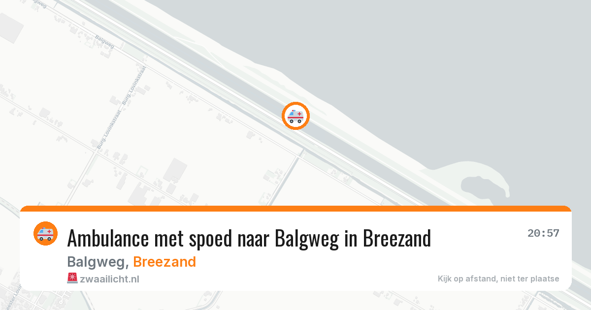 Ambulance met spoed naar Balgweg in Breezand — 31 mrt 2026