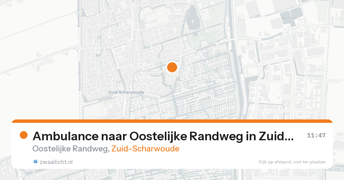 Ambulance naar Oostelijke Randweg in Zuid-Scharwoude — 7 feb 2026