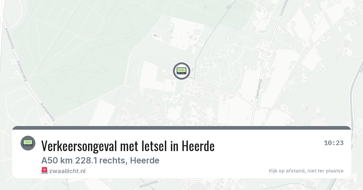 Verkeersongeval met letsel in Heerde — 18 jun 2026