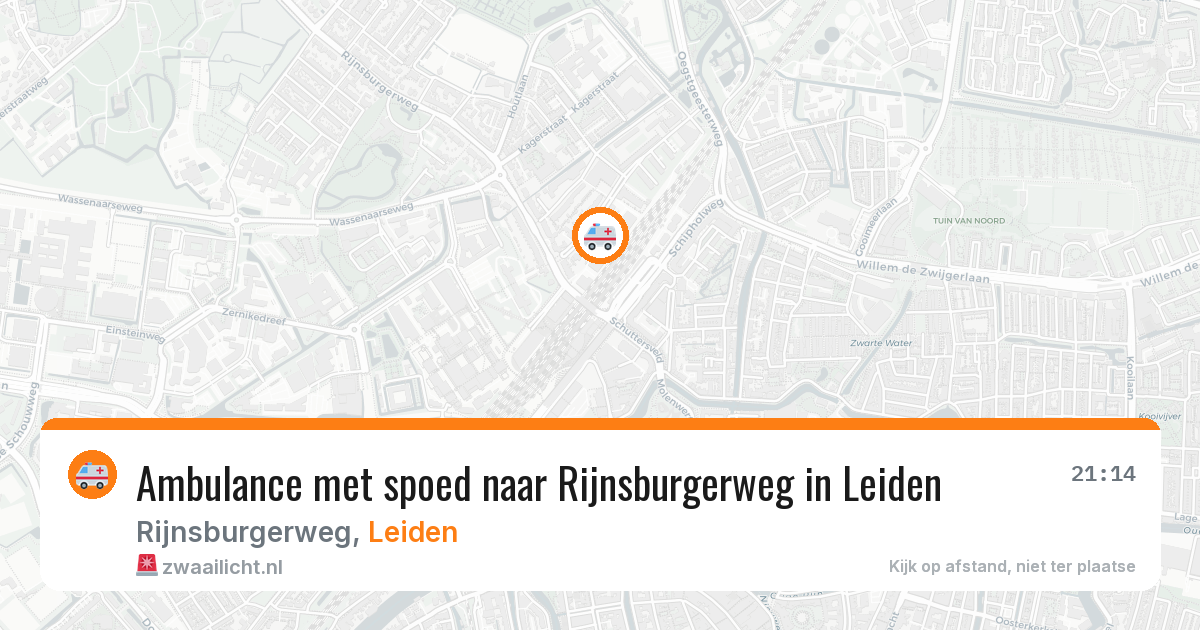 Ambulance met spoed naar Rijnsburgerweg in Leiden — 10 jul 2026