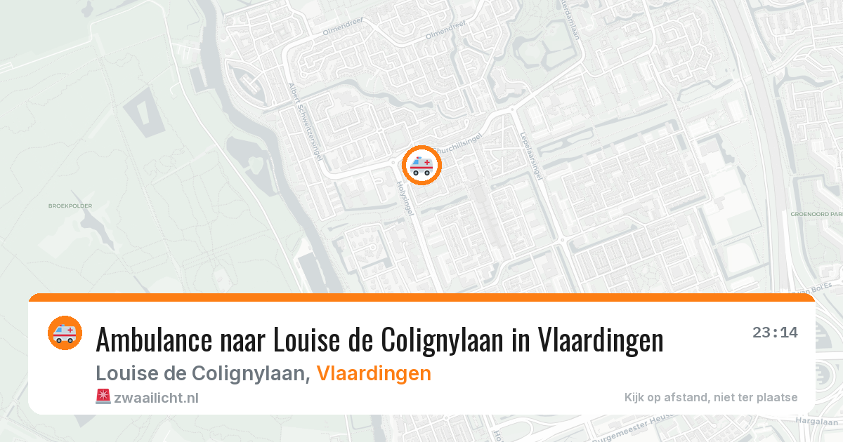 Ambulance naar Louise de Colignylaan in Vlaardingen — 2 apr 2026