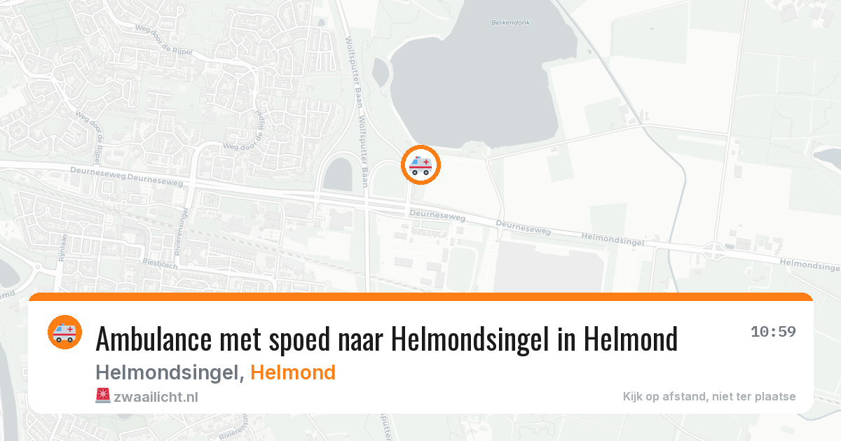Ambulance met spoed naar Helmondsingel in Helmond — 15 mrt 2026