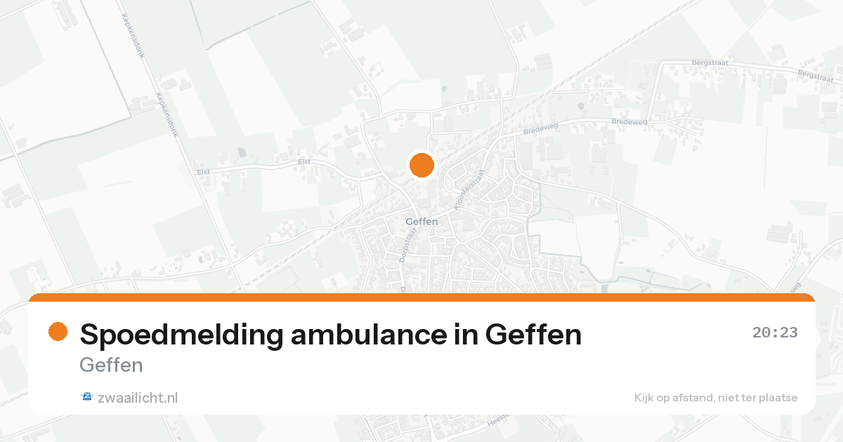 Spoedmelding ambulance in Geffen — 31 jan 2026