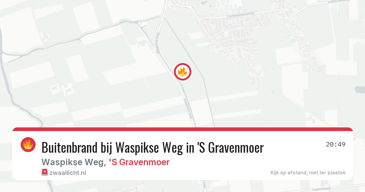Buitenbrand bij Waspikse Weg in 'S Gravenmoer — 27 jun 2026