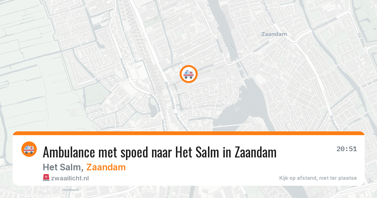 Ambulance met spoed naar Het Salm in Zaandam — 19 apr 2026