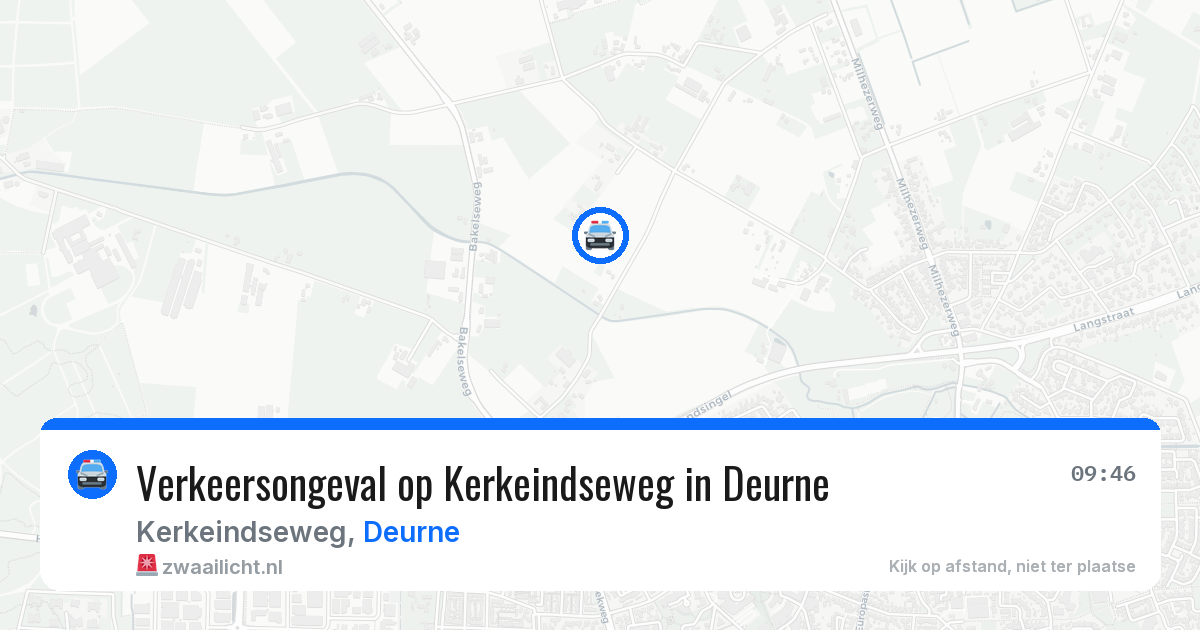 Verkeersongeval op Kerkeindseweg in Deurne — 1 apr 2026