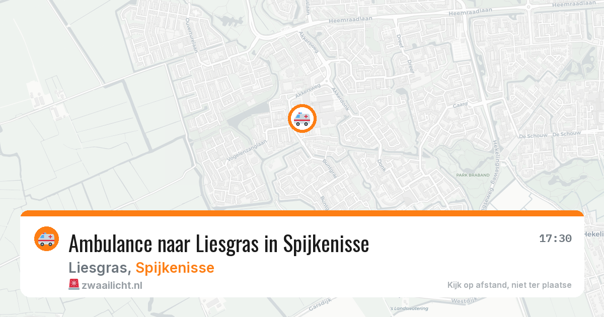 Ambulance naar Liesgras in Spijkenisse — 30 mrt 2026