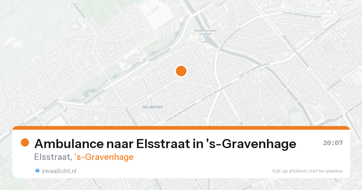 Ambulance naar Elsstraat in 's-Gravenhage — 25 aug 2026